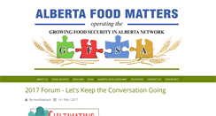 Desktop Screenshot of foodsecurityalberta.org